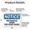 Signmission Mechanical Room Fire Riser Inside OSHA Notice Sign, Aluminum, 10in W x 7in L, 2PK OS-2PACK-NS-A-710-L-14172 - alternate 3